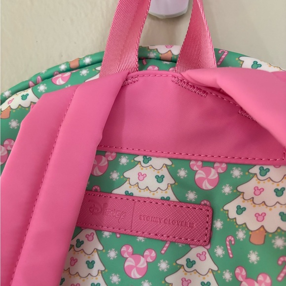 Disney Stoney Clover Christmas Tree Pink and Green Backpack for Child - Picture 7 of 12